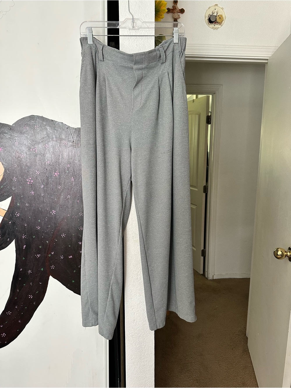HALARA Gray Straight-Leg Women's Trousers
